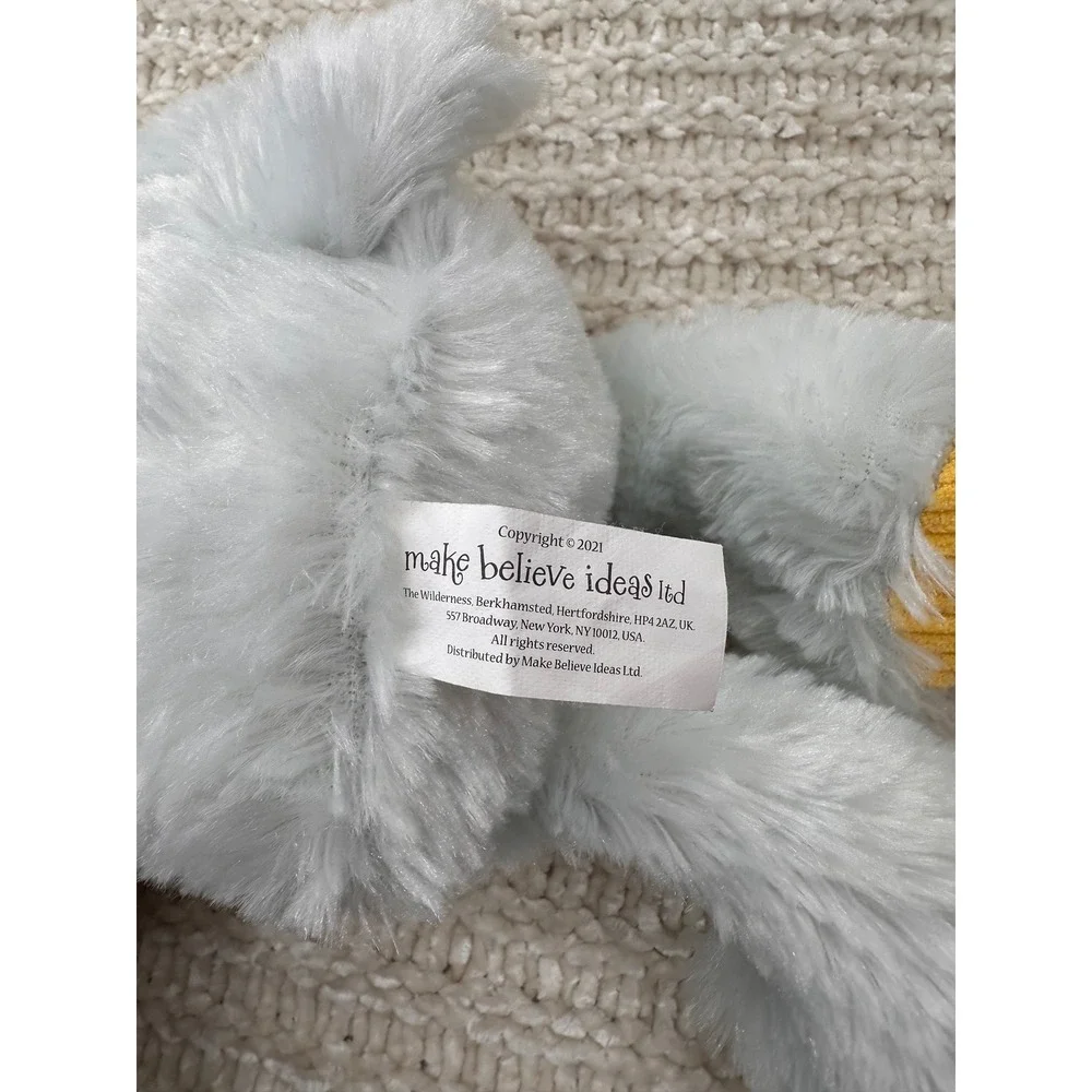 Make Believe Ideas Elephant Plush Gray Stuffed Animal Lovey Kids Nursery Decor